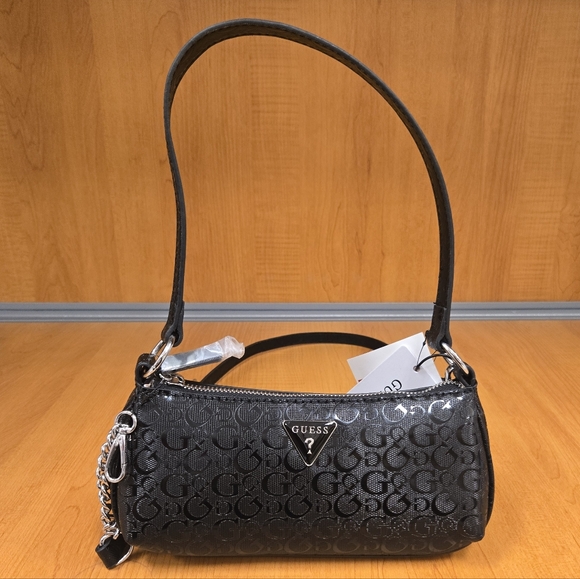 GUESS Black Logo Crossbody Shoulder Bag